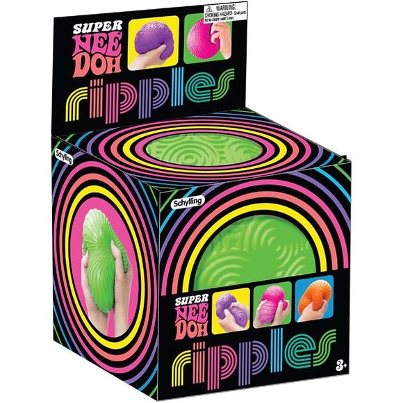 Schylling Super NeeDoh Ripples Squishy Fidget Ball Toy