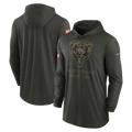 Men's Nike Chicago Bears 2025 Salute To Service Hooded Long Sleeve T-Shirt