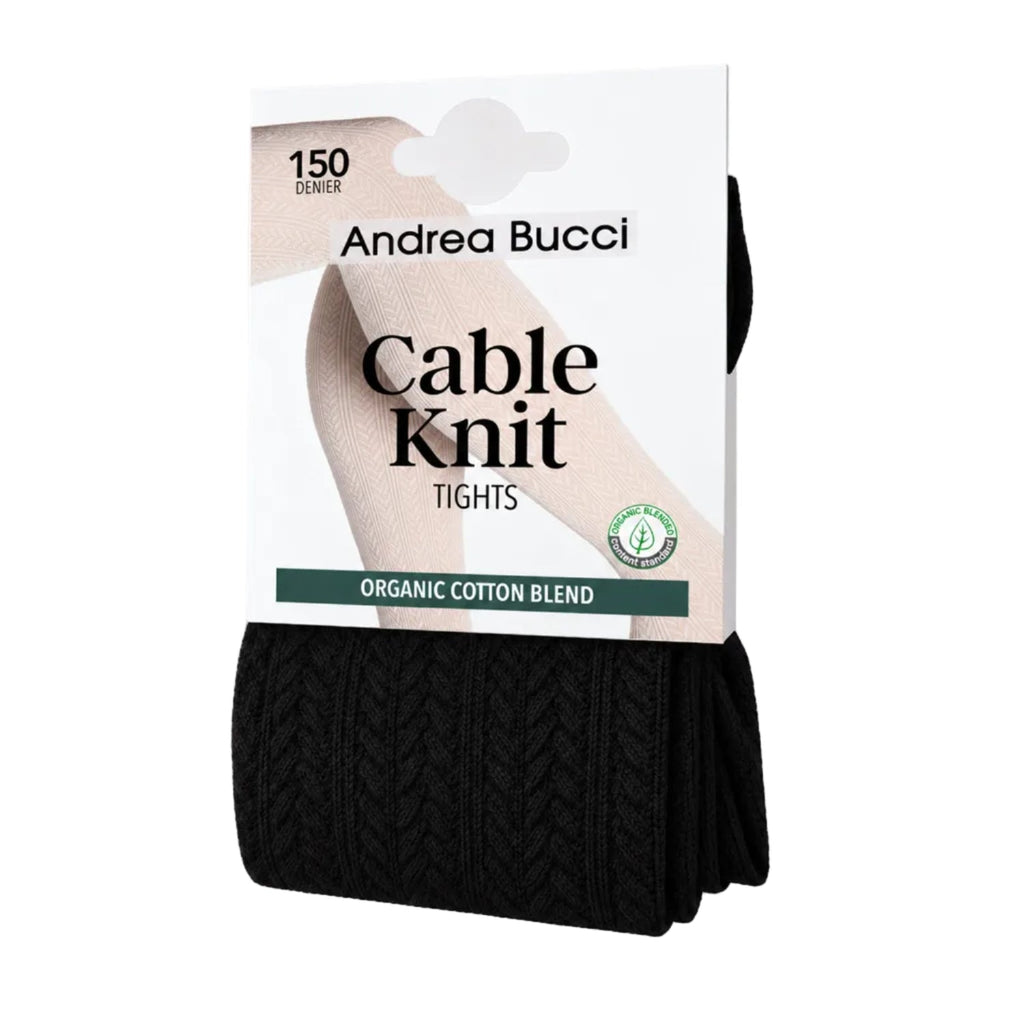 Organic Cotton Blend Cable Knit Tights 03/03778