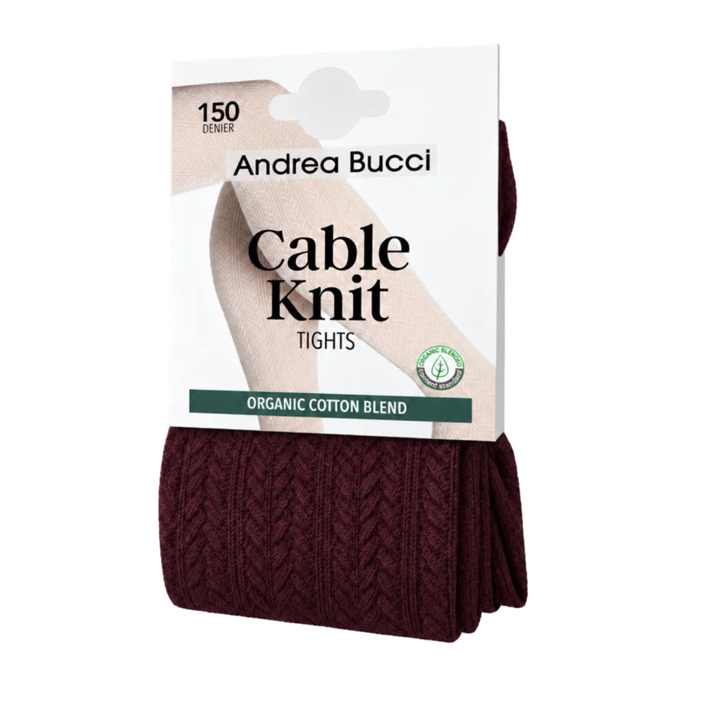 Organic Cotton Blend Cable Knit Tights 03/03778