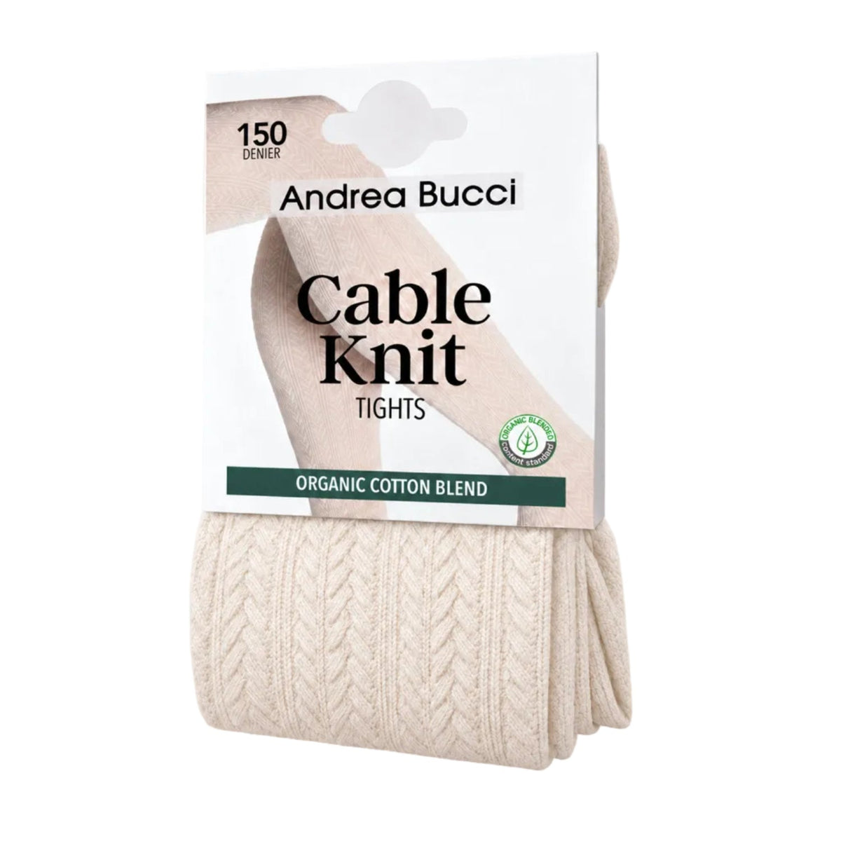 Organic Cotton Blend Cable Knit Tights 03/03778