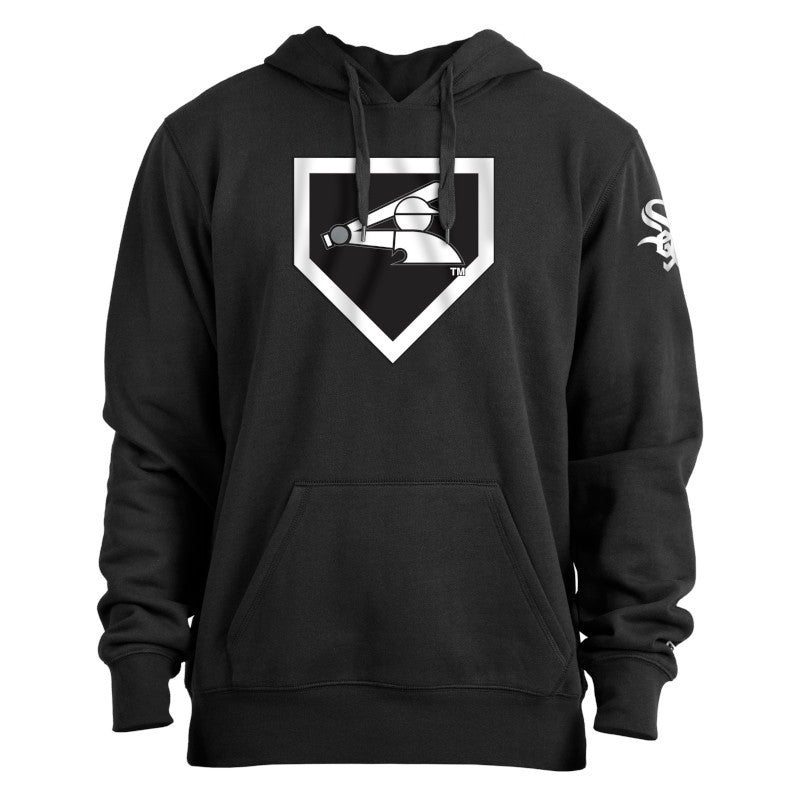 Mens Chicago White Sox New Era Black Batting Practice Logo Hoodie