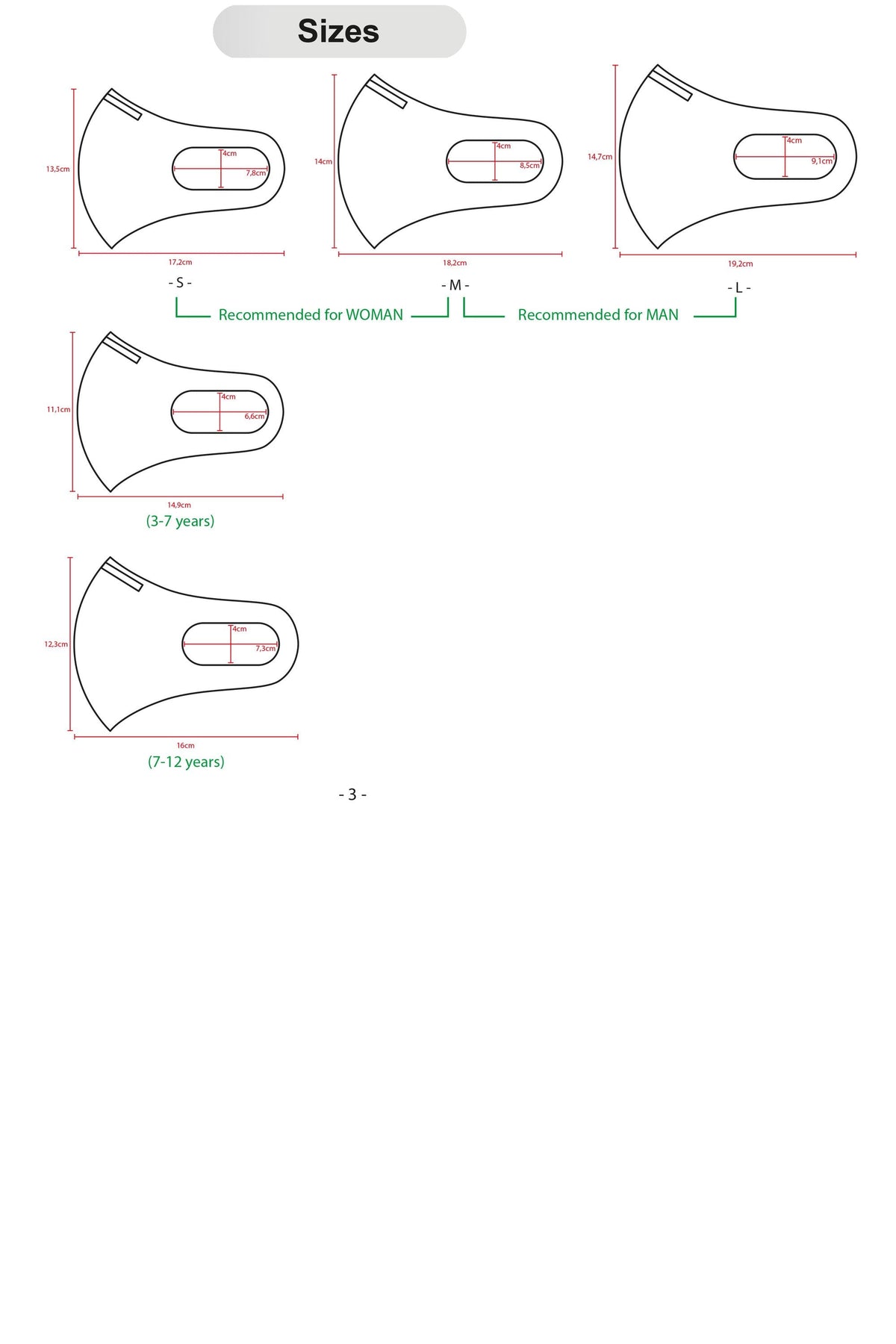 3D Spacer Masks Non Medical