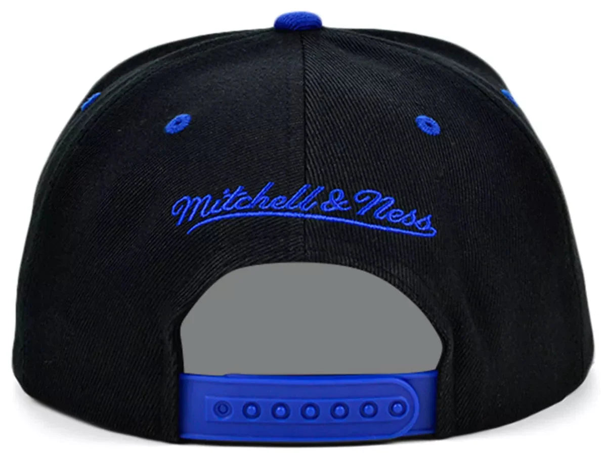 Men's Charlotte Hornets Mitchell & Ness NBA Black Royality Snapback Hat