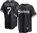 Men's Tim Anderson Chicago White Sox Nike Black City Connect Premium Stitch Replica Jersey
