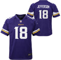Youth Justin Jefferson Minnesota Vikings Purple Nike Game Jersey
