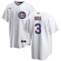 NIKE Men's David Ross Chicago Cubs White Home Premium Stitch Replica Jersey