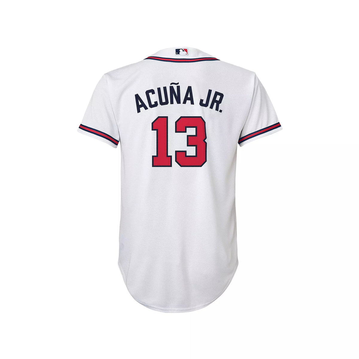 NIKE Youth Ronald Acuna Jr. Atlanta Braves White Home Replica Jersey