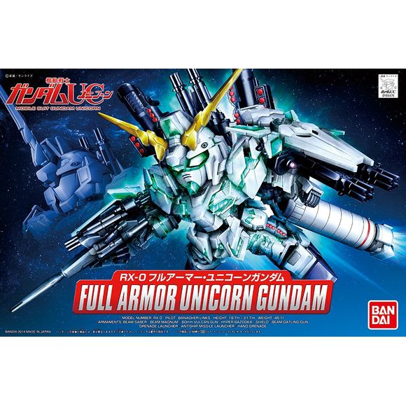 Bandai Hobby Legend BB #390 BB390 Full Armor Unicorn Gundam SD Model Kit