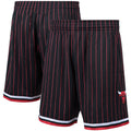 Men's Chicago Bulls Mitchell & Ness 1996-97 Black Hardwood Classics Swingman Shorts