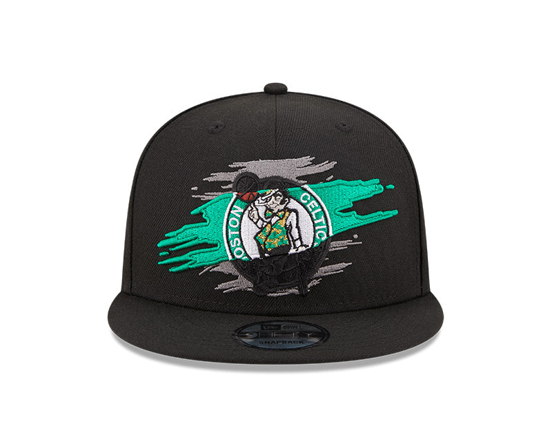 Boston Celtics Logo Tear Black New Era 9FIFTY Snapback Hat
