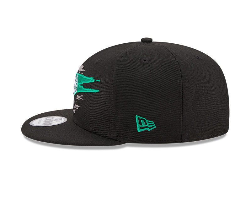 Boston Celtics Logo Tear Black New Era 9FIFTY Snapback Hat