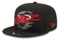 Miami Heat Logo Tear Black New Era 9FIFTY Snapback Hat