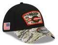 Men's Chicago Bears New Era Black 2021 Salute to Service Primary Logo 39THIRTY Flex Hat