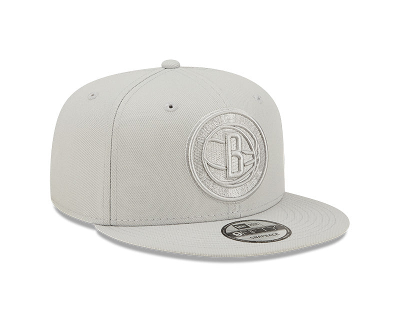 Men's Brooklyn Nets New Era Silver Color Pack 9FIFTY Snapback Hat