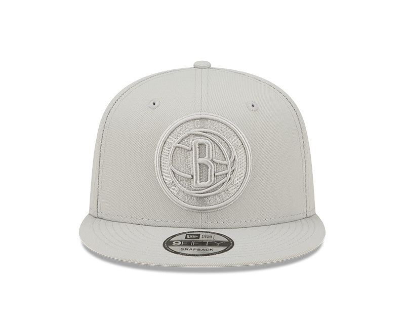 Men's Brooklyn Nets New Era Silver Color Pack 9FIFTY Snapback Hat
