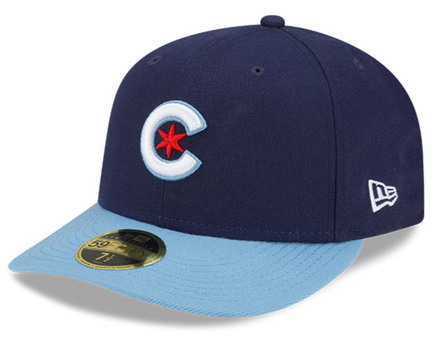 Men's Chicago Cubs New Era Navy/Light Blue City Connect Low Profile 59FIFTY Fitted Hat