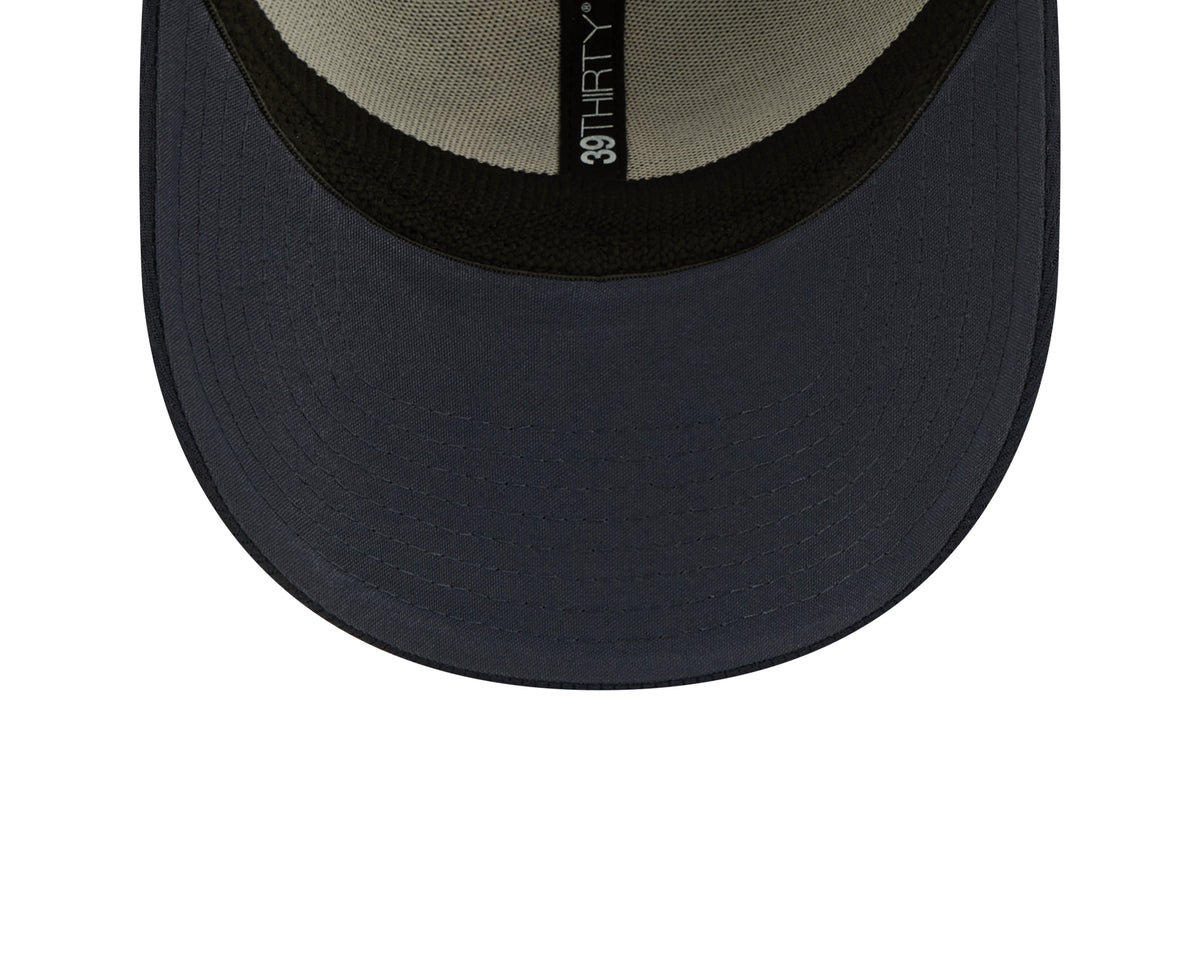 Men's Chicago Bears"B" Logo New Era Navy 2022 Sideline Coaches 39THIRTY Flex Hat