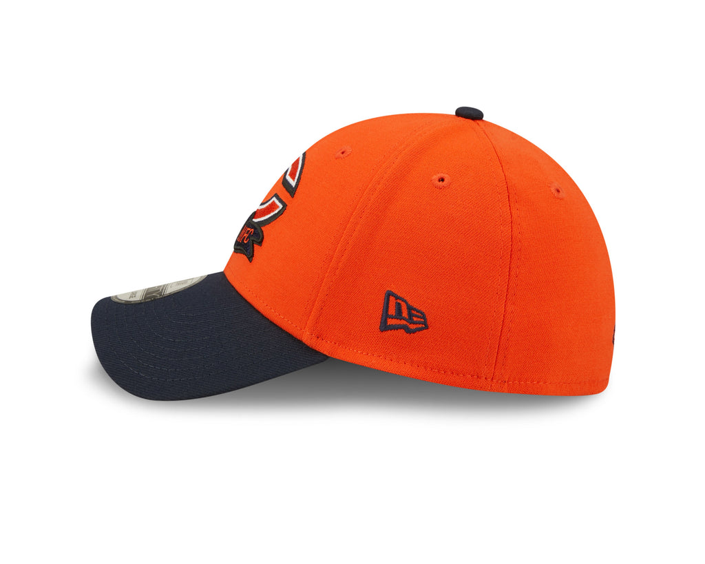 Men's Chicago Bears Primary Logo New Era Orange/Navy 2022 Sideline 39THIRTY Flex Hat