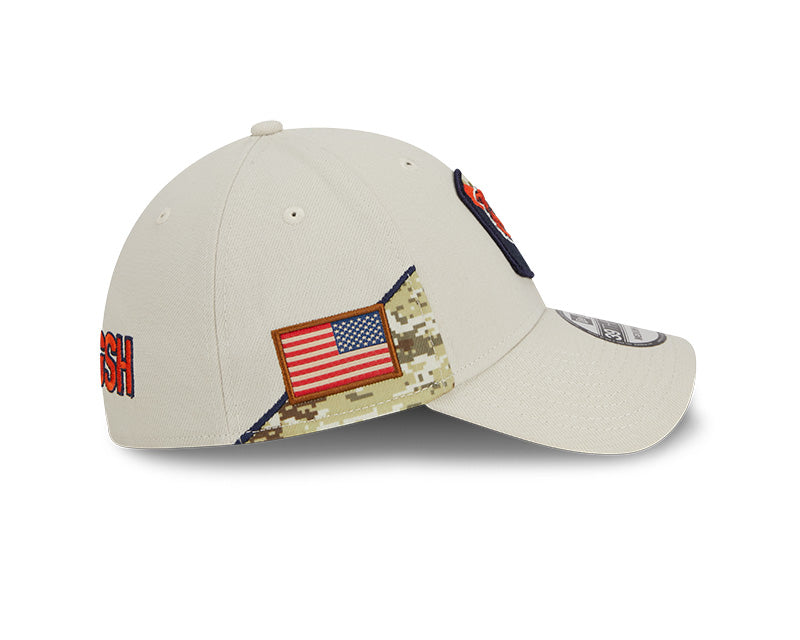 Men's Chicago Bears New Era Stone 2023 Salute to Service Primary Logo 39THIRTY Flex Hat