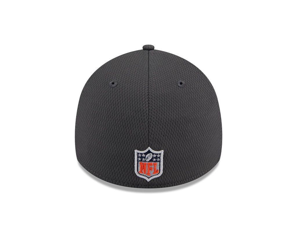 Men's Chicago Bears New Era 2024 NFL Draft Graphite 39THIRTY Flex Fit Hat
