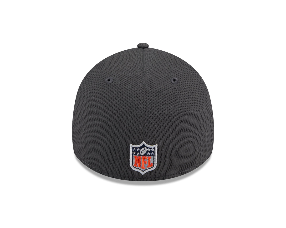 Men's Chicago Bears New Era 2024 NFL Draft Graphite 39THIRTY Flex Fit Hat