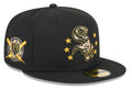 Chicago White Sox New Era 2024 MLB Armed Forces Day On-Field Black 59FIFTY Fitted Hat
