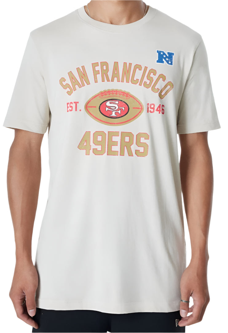 Men's San Francisco 49ers Stone 2024 Historic New Era Tee