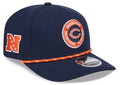 Men's Chicago Bears New Era 2024 Sideline Navy Secondary 9SEVENTY Adjustable Hat