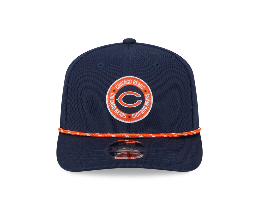 Men's Chicago Bears New Era 2024 Sideline Navy Secondary 9SEVENTY Adjustable Hat