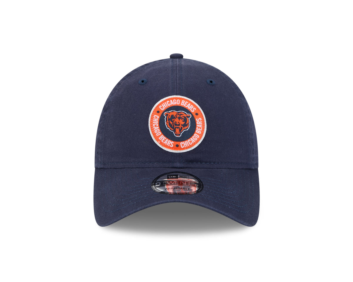 Men's Chicago Bears 2024 NFL Sideline Navy Primary 9TWENTY Adjustable Hat