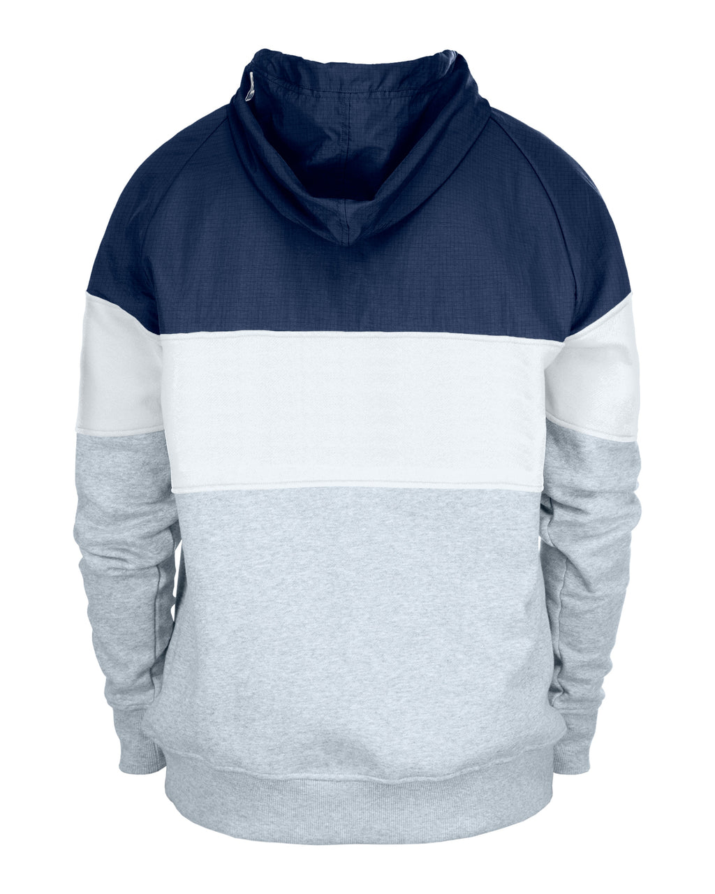 Mens Chicago Bears New Era White/Navy/Gray Half Zip Hoodie