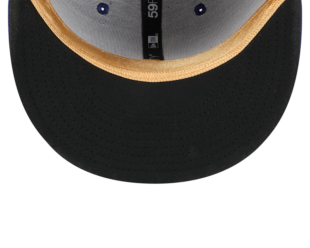 Los Angeles Dodgers New Era Royal Blue MLB Gold Champions 59FIFTY Hat