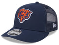 Men's Chicago Bears New Era Navy Primary Low Profile Trucker 9FIFTY Adjustable Hat