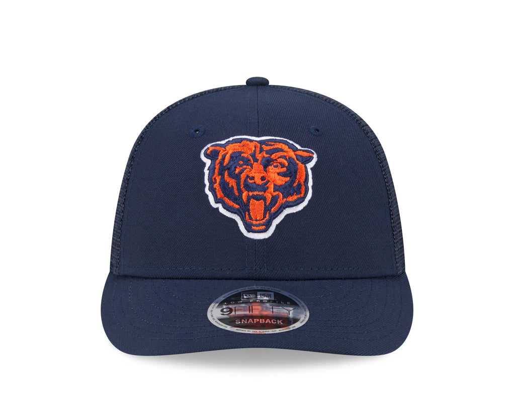 Men's Chicago Bears New Era Navy Primary Low Profile Trucker 9FIFTY Adjustable Hat