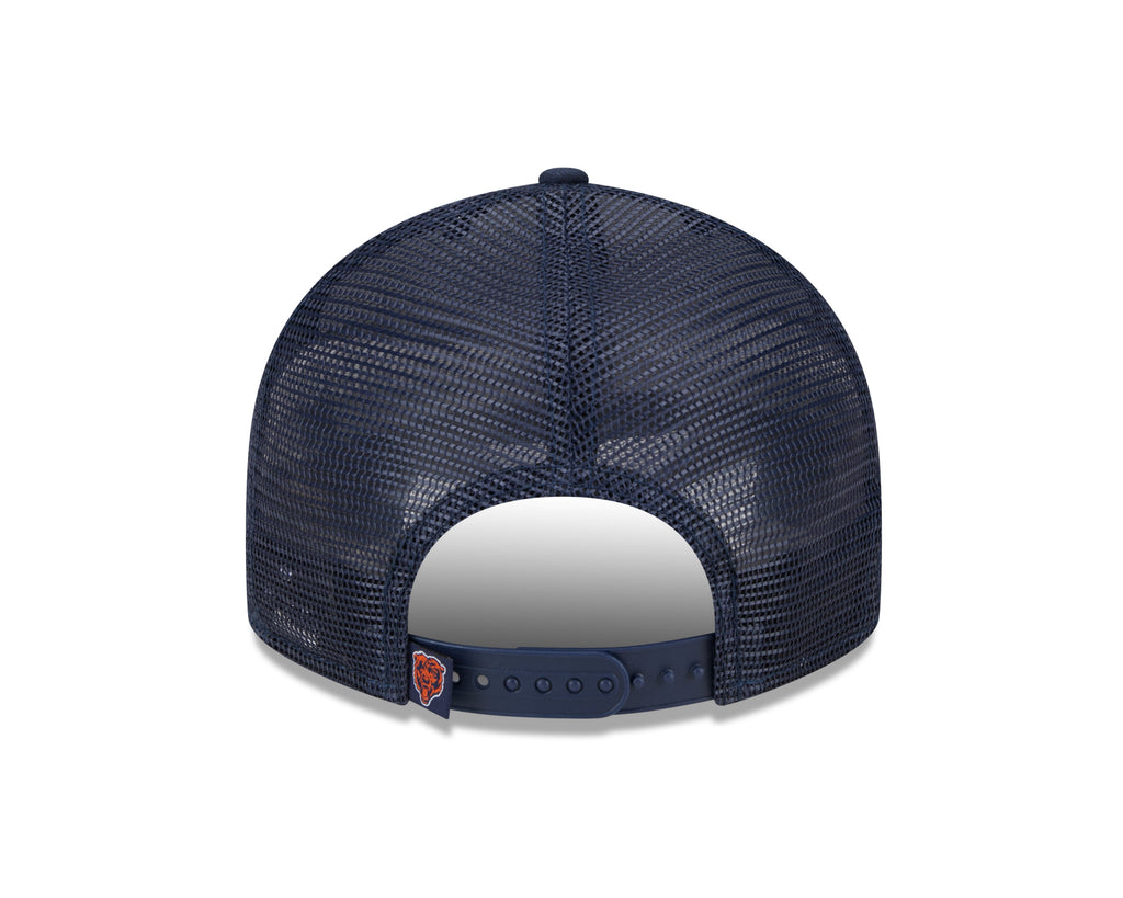 Men's Chicago Bears New Era Navy Primary Low Profile Trucker 9FIFTY Adjustable Hat