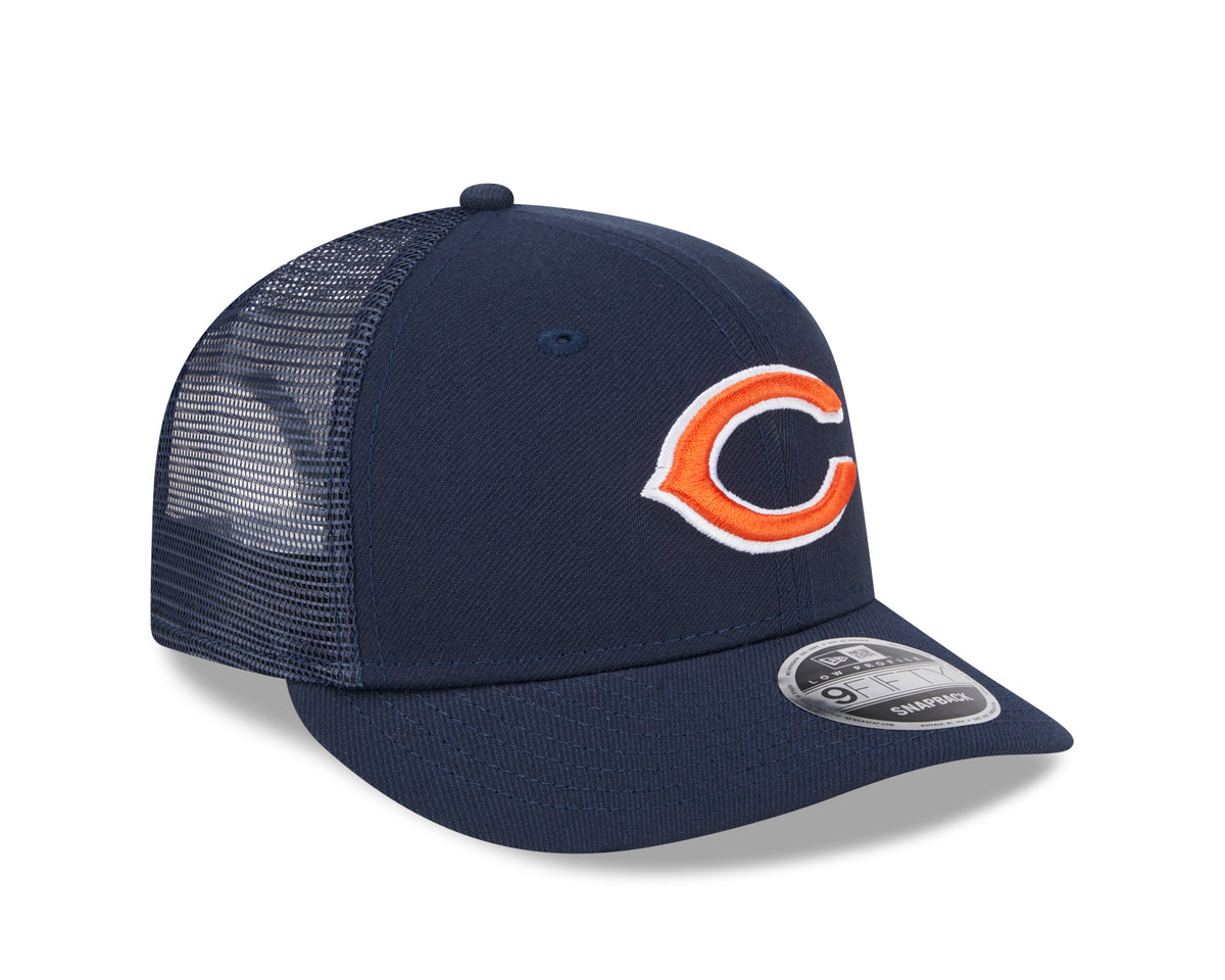 Men's Chicago Bears New Era Navy Low Profile Trucker 9FIFTY Adjustable Hat