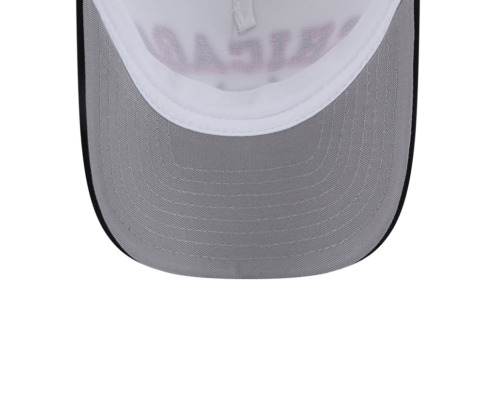 Chicago Bulls 2 Tone Chrome/Black New Era 9FORTY M-Crown Trucker Adjustable Hat