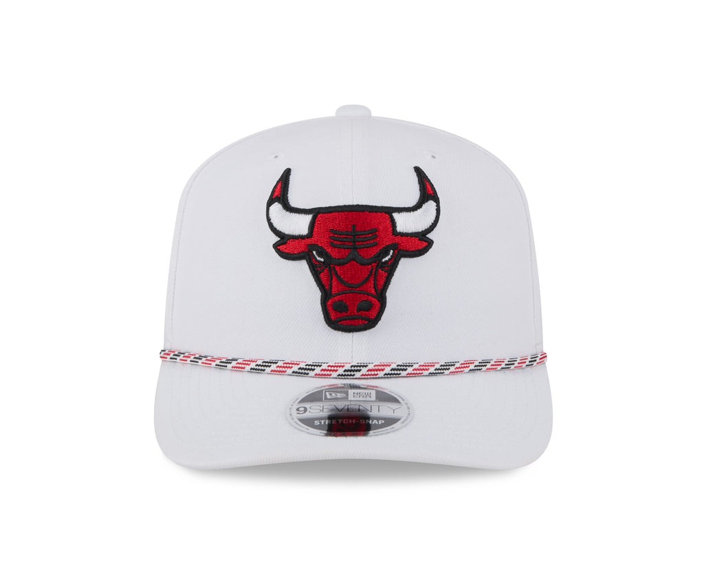 Chicago Bulls New Era White Multi Rope 9SEVENTY Stretch Snap Adjustable Hat