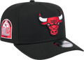 Chicago Bulls New Era Black A-Frame 9FIFTY Snapback Hat