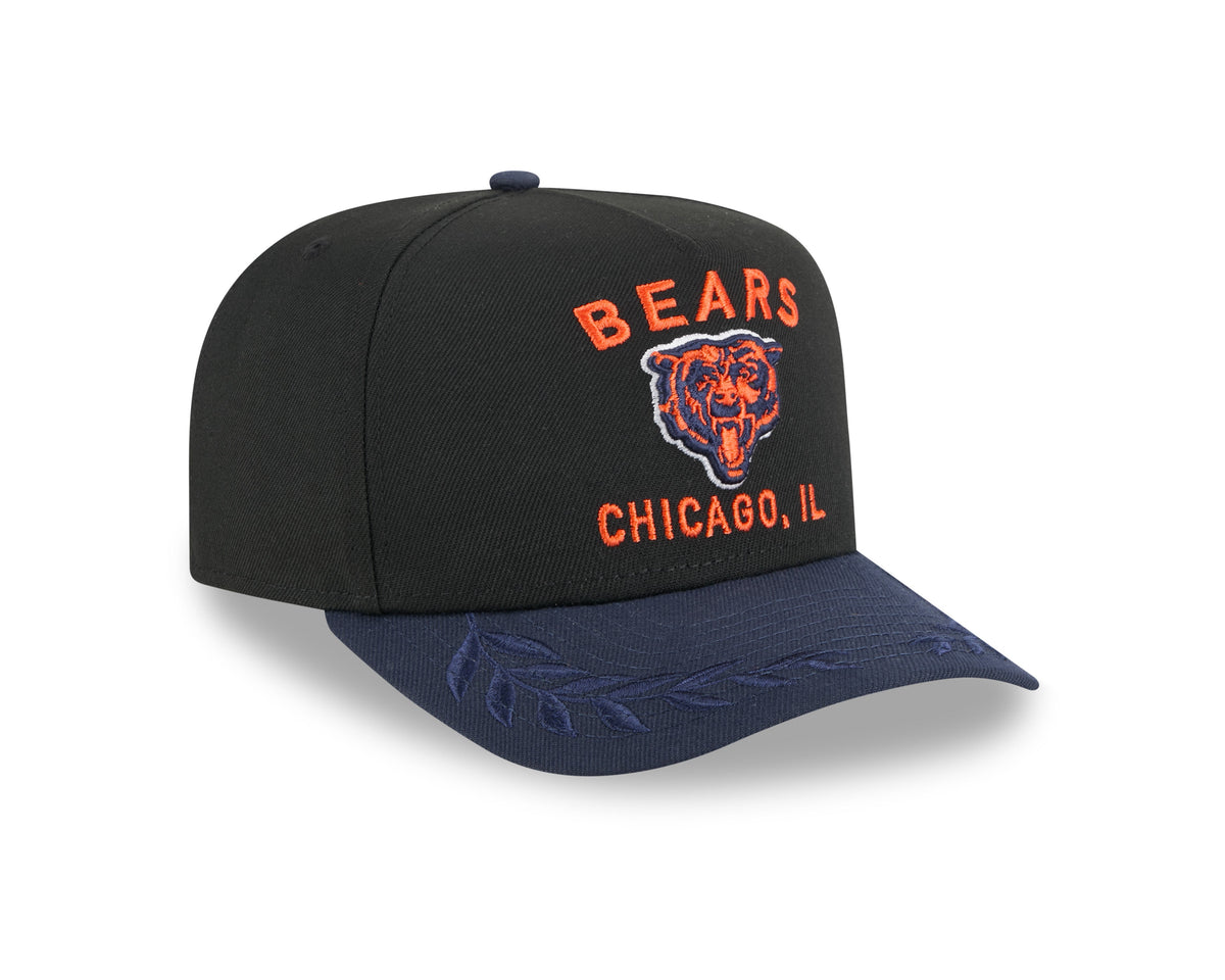 Men's Chicago Bears New Era 2025 NFL Draft Black A-Frame 9FIFTY Snapback Adjustable Hat