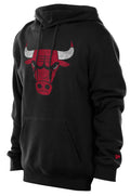 Men's Chicago Bulls New Era Black Fade Away Pullover Hoodie