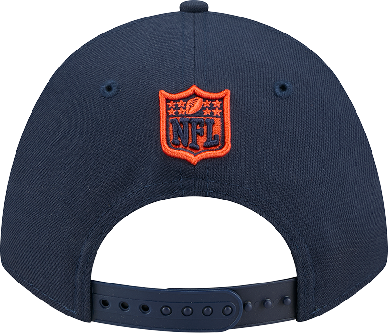 Men's Chicago Bears New Era Primary Logo Navy M-Crown 9FORTY Snapback Adjustable Hat