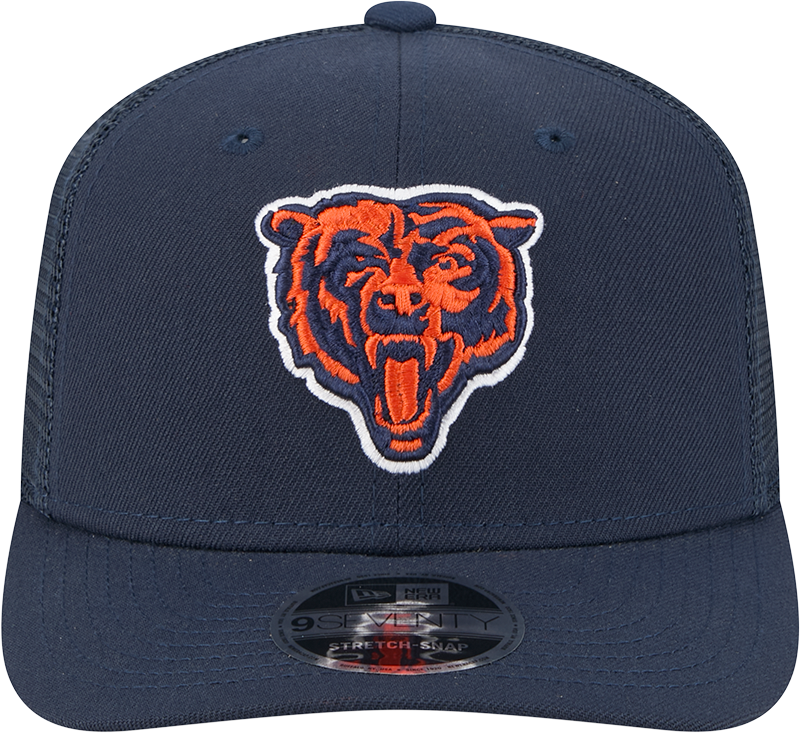 Chicago Bears New Era Navy Trucker Primary 9SEVENTY Trucker Hat