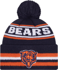 Chicago Bears Navy New Era Knit Classic Cuffed Pom Knit