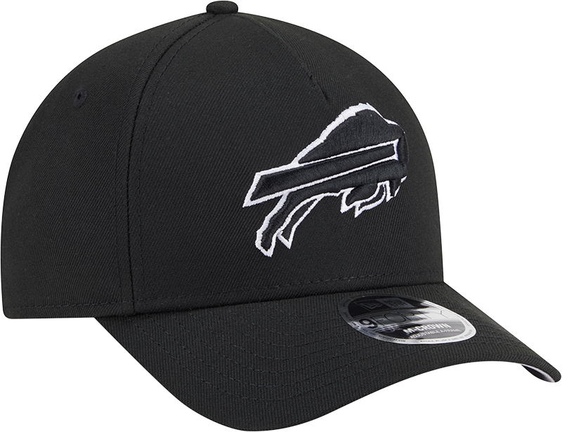 Buffalo Bills New Era Black & White Primary 9FORTY A-Frame M-Crown Adjustable Hat