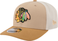 Chicago Blackhawks New Era 2T Tan 9SEVENTY Trucker Adjustable Hat