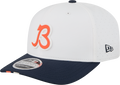 Men's Chicago Bears New Era White/Navy B 2025 NFL Training Camp 9SEVENTY Adjustable Hat