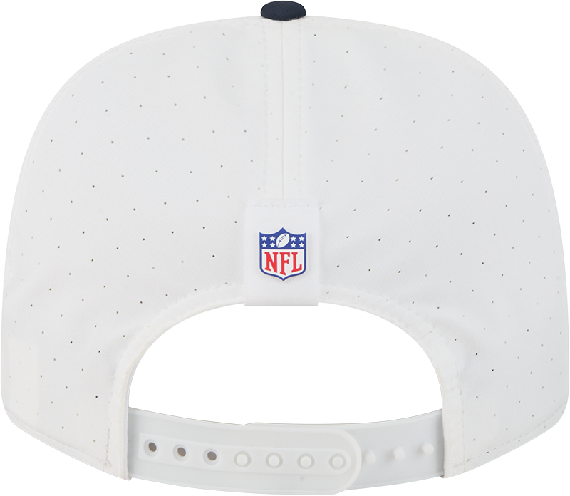 Men's Chicago Bears New Era White/Navy B 2025 NFL Training Camp 9SEVENTY Adjustable Hat