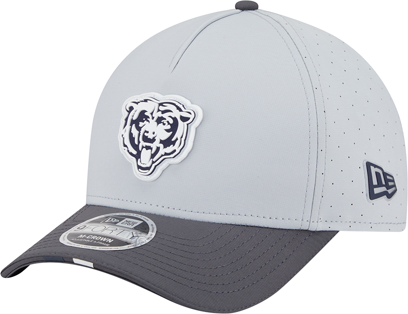 Men's Chicago Bears New Era Gray/Graphite 2025 NFL Training Camp 9FORTY M-Crown Adjustable A-Frame Hat